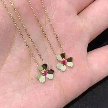 [Super Jewellery]FRIVOLE GOLD FLOWER NECKLACE
