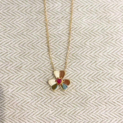 [Super Jewellery]FRIVOLE GOLD FLOWER NECKLACE