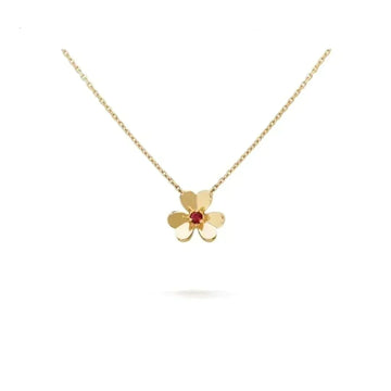 [Super CiCi ]FRIVOLE GOLD BLUMEN-HALSKETTE