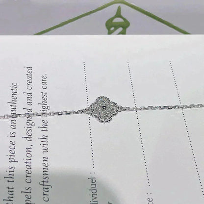 [Super Jewellery]CLOVER  SINGLE FLOWER BRACELET SILVER