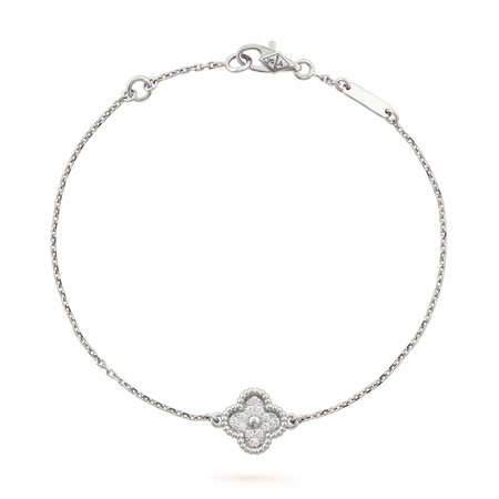 [Super Jewellery]CLOVER  SINGLE FLOWER BRACELET SILVER