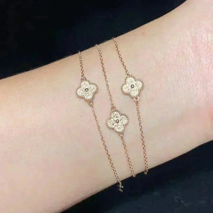 [Super Jewellery]CLOVER SINGLE FLOWER BRACELET
