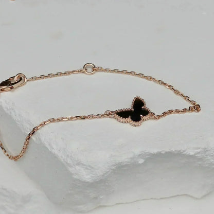 [Super Jewellery]BUTTERFLY ONYX  BUTTERFLY BRACELET
