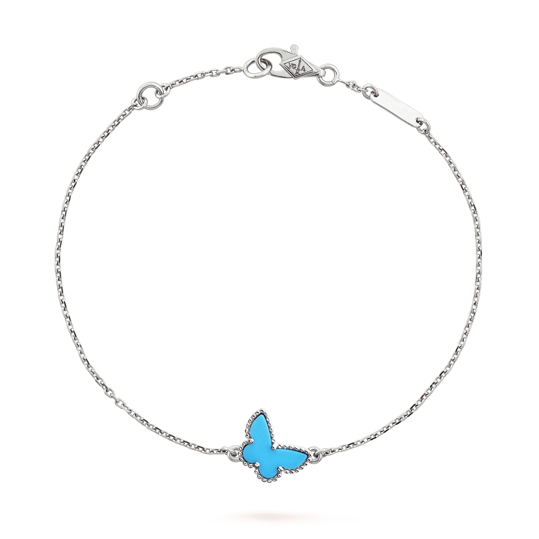 [Super Jewellery]BUTTERFLY TURQUOISE BUTTERFLY BRACELET SILVER