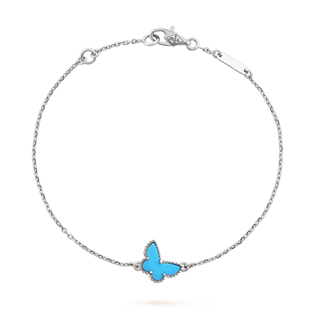 [Super Jewellery]BUTTERFLY TURQUOISE BUTTERFLY BRACELET SILVER