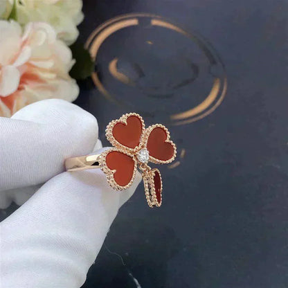 [Super Jewellery]SWEET CLOVER CARNELIAN RING