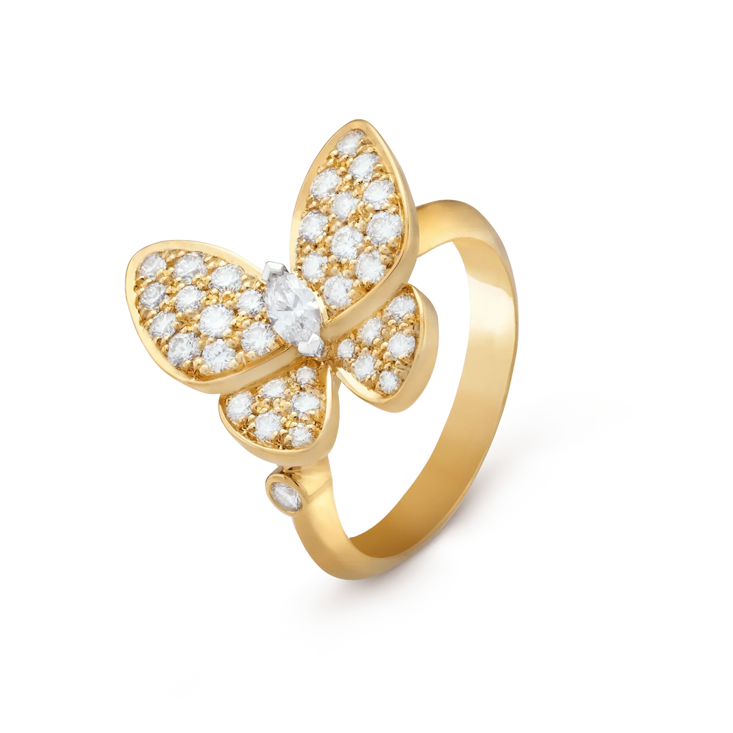 [Super Jewellery]BUTTERFLY DIAMOND RING