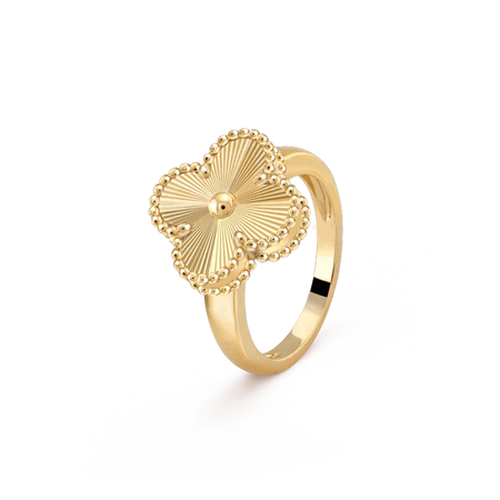 [Super Jewellery]CLOVER GOLD RING