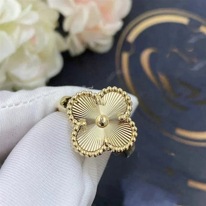 [Super Jewellery]CLOVER GOLD RING