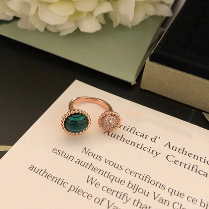 [Super Jewellery]PERLEE COULEURS DIAMOND ROSE GOLD BETWEEN THE FINGER RING