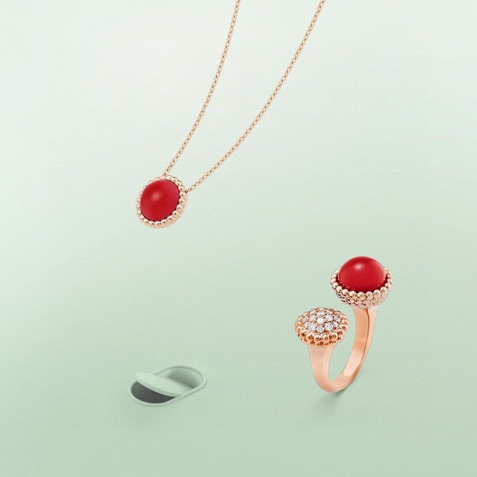 [Super Jewellery]PERLEE COULEURS DIAMOND ROSE GOLD BETWEEN THE FINGER RING