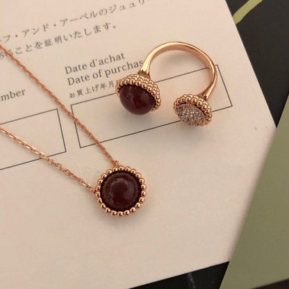 [Super Jewellery]PERLEE COULEURS DIAMOND ROSE GOLD BETWEEN THE FINGER RING
