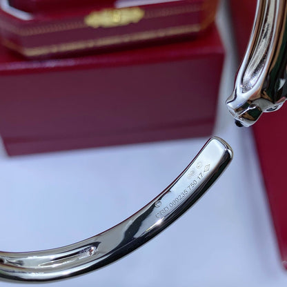 [Super Jewellery]PANTHERE SILVER OPEN BRACELET