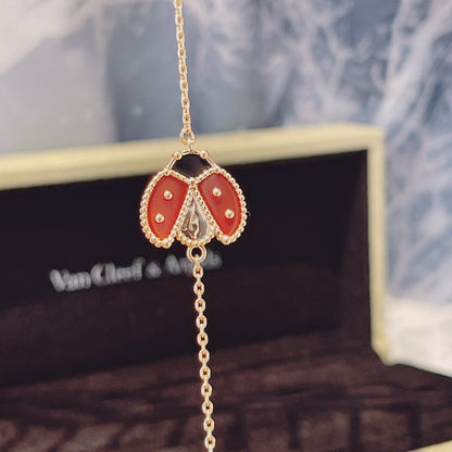 [Super Jewellery]LUCKY SPRING 1 MOTIF PINK GOLD BRACELET