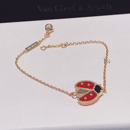 [Super Jewellery]LUCKY SPRING 1 MOTIF PINK GOLD BRACELET