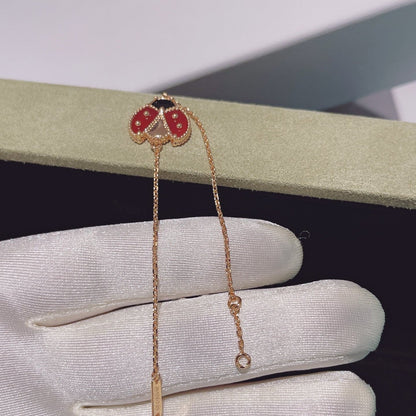 [Super Jewellery]LUCKY SPRING 1 MOTIF PINK GOLD BRACELET