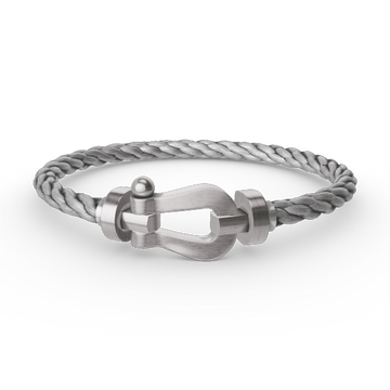 [Super CiCi ]FORCE LARGE HORSESHOE NO DIAMOND BRACELET SILVER