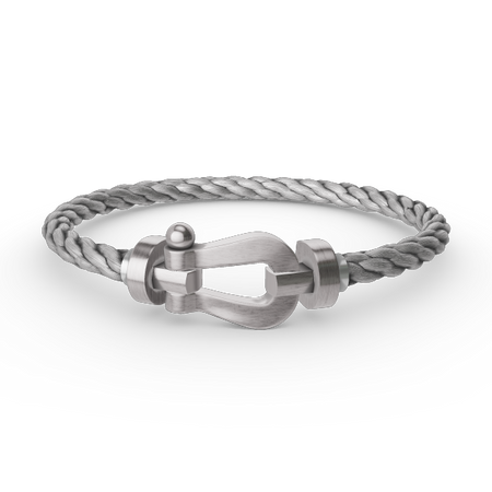 [Super Jewellery]FORCE LARGE HORSESHOE NO DIAMOND BRACELET SILVER
