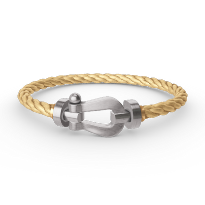[Super Jewellery]FORCE LARGE HORSESHOE NO DIAMOND BRACELET SILVER