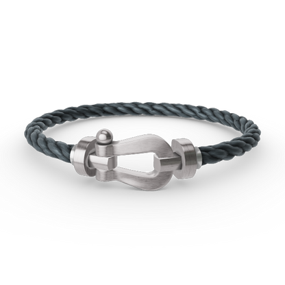 [Super Jewellery]FORCE LARGE HORSESHOE NO DIAMOND BRACELET SILVER