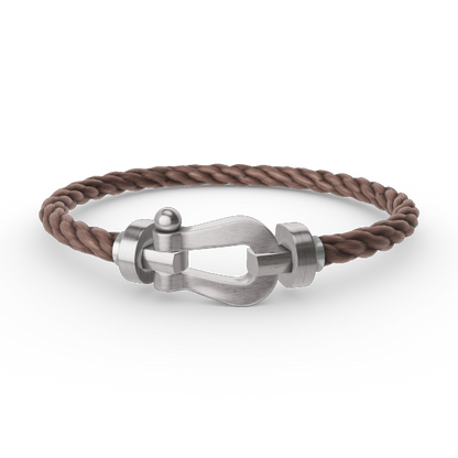 [Super Jewellery]FORCE LARGE HORSESHOE NO DIAMOND BRACELET SILVER