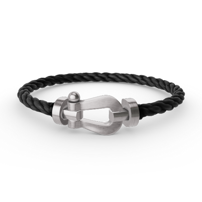 [Super Jewellery]FORCE LARGE HORSESHOE NO DIAMOND BRACELET SILVER