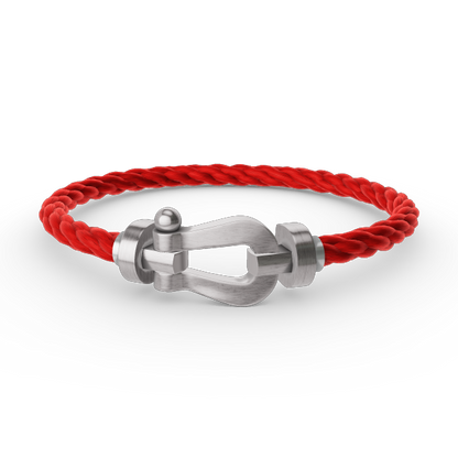[Super Jewellery]FORCE LARGE HORSESHOE NO DIAMOND BRACELET SILVER
