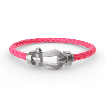 [Super Jewellery]FORCE LARGE HORSESHOE NO DIAMOND BRACELET SILVER