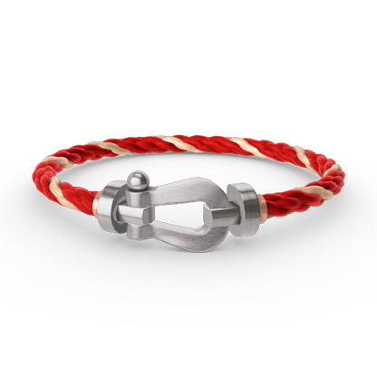 [Super Jewellery]FORCE LARGE HORSESHOE NO DIAMOND BRACELET SILVER