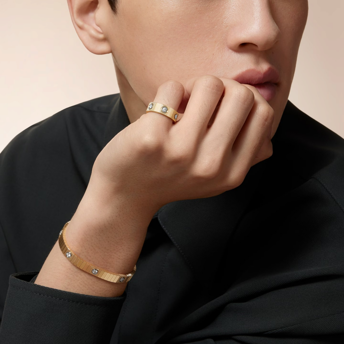 [Super CiCi]LOVE 6.5MM UNLIMITED RING, 6 DIAMONDS