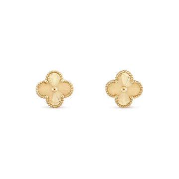 [Super CiCi ]CLOVER MEDIUM 1 MOTIFS LASER EARRINGS