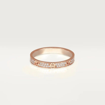 [Super Jewellery]LOVE RING 2.65MM DIAMOND