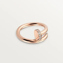 [Super Jewellery]JUSTE RING 2.65MM PINK GOLD DIAMOND