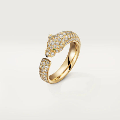 [Super Jewellery]PANTHERE PINK GOLD DIAMOND RING