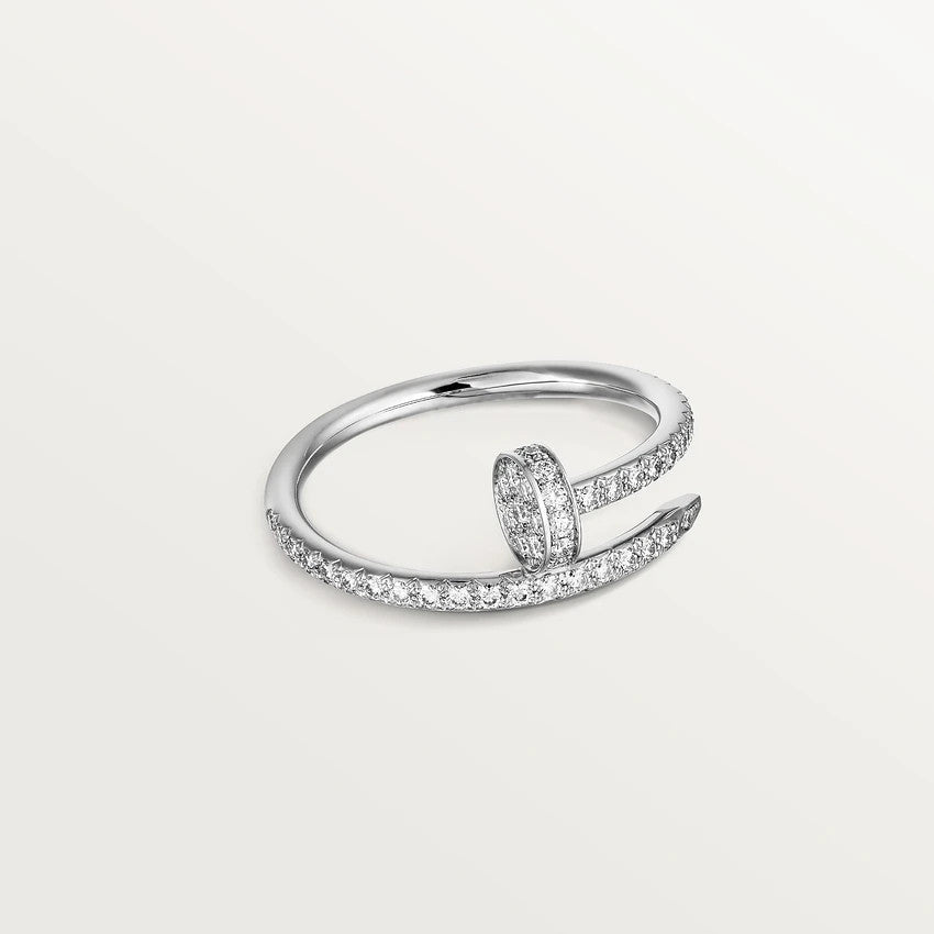 [Super Jewellery]JUSTE RING 1.8MM SILVER DIAMONDS