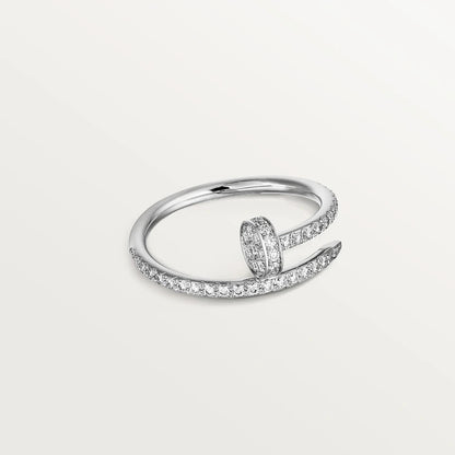 [Super Jewellery]JUSTE RING 1.8MM SILVER DIAMONDS