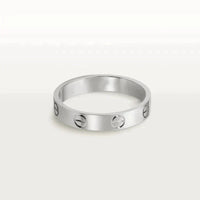 [Super Jewellery]LOVE RING 4MM 1 DIAMOND SILVER
