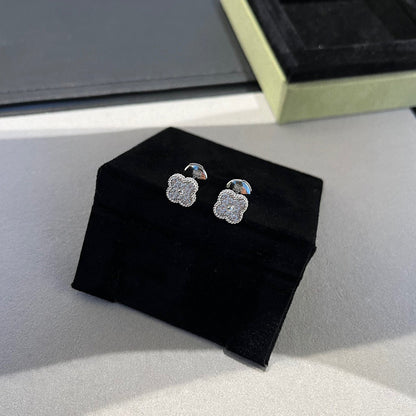 [Super Jewellery]CLOVER MINI DIAMOND STUD EARRINGS